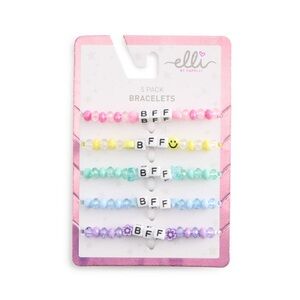 Girls Beaded Bracelets Capelli 5-Pack BFF Discounted Shipping.